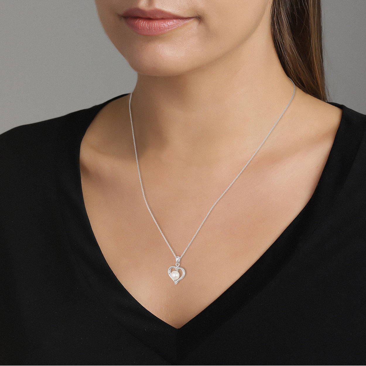 Heart with Pearl Necklace