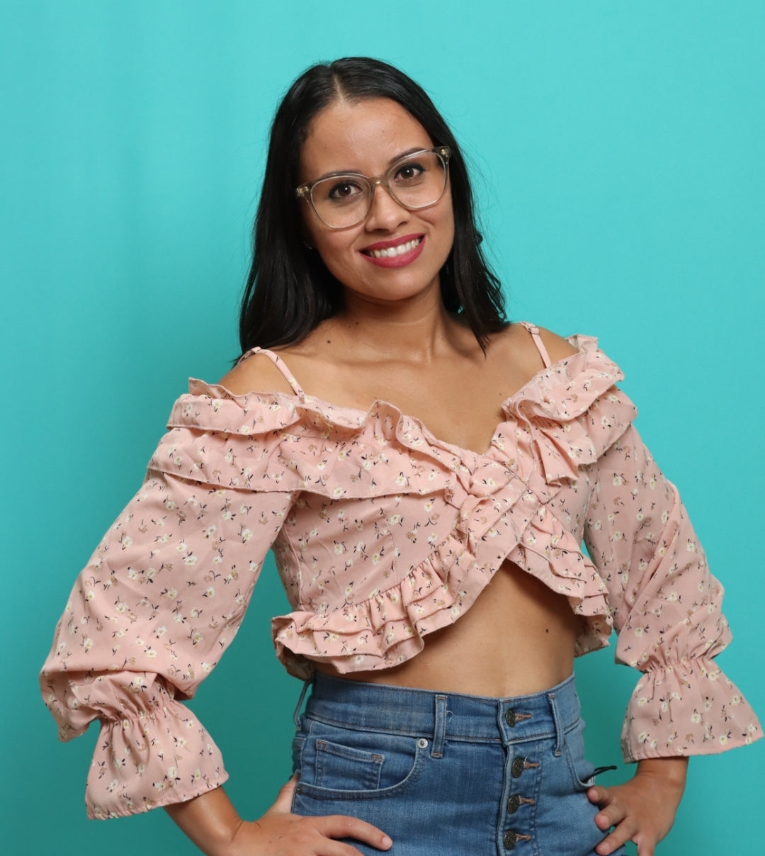 Pink Ash's Floral Top
