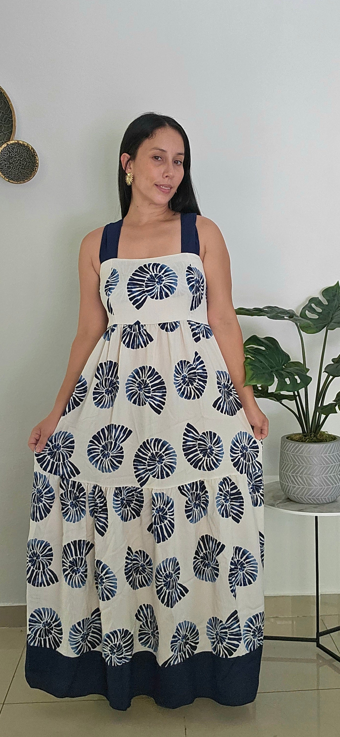 Sofy Snail Blue Dress