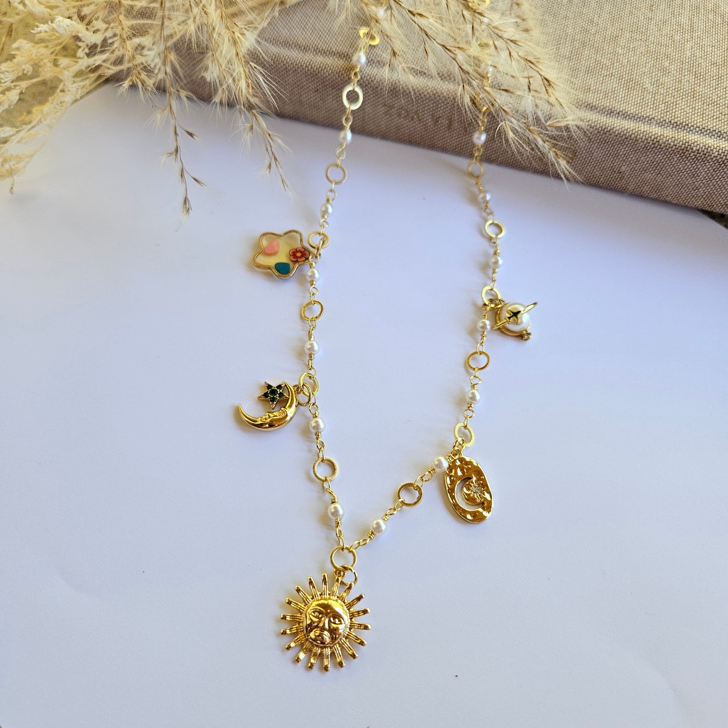 Moon and Sun Necklace