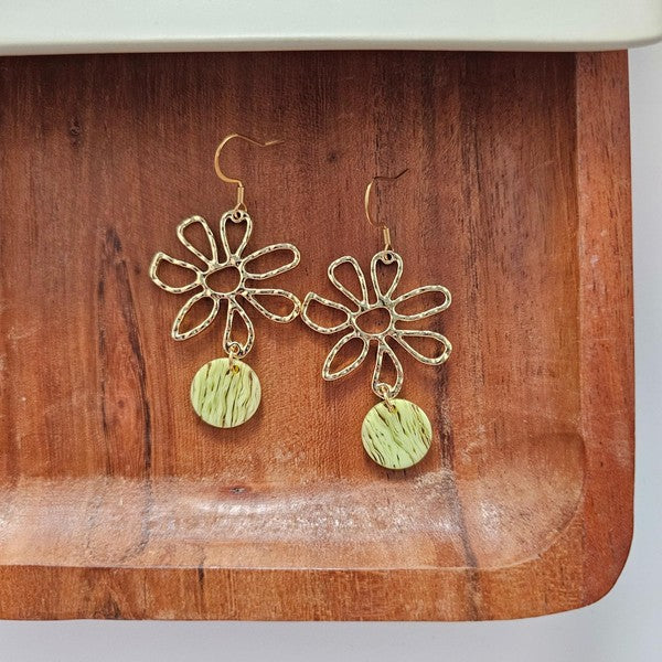 Maisy Earrings - Lime Green