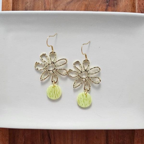 Maisy Earrings - Lime Green