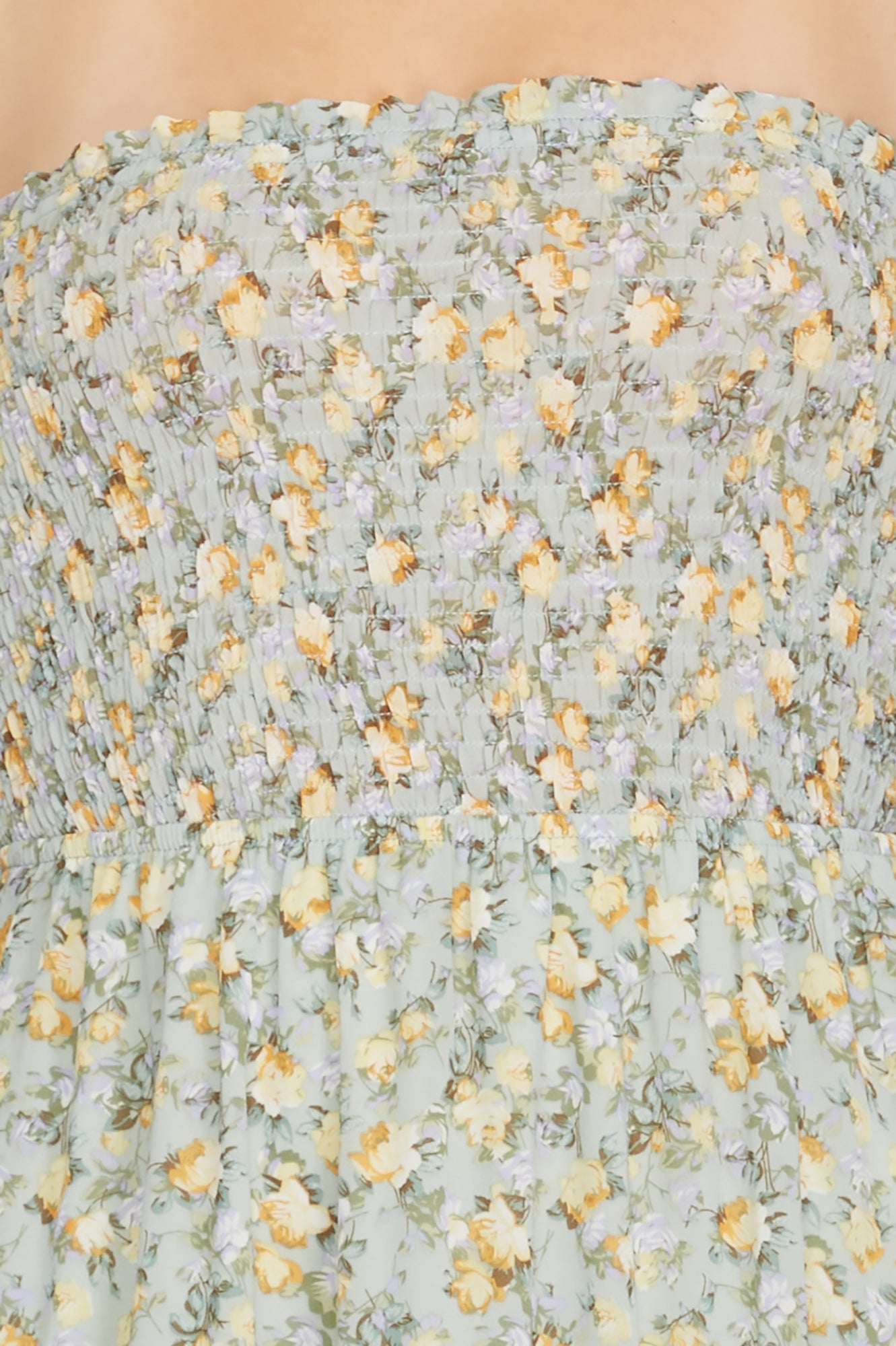 Mint Blush Floral Print Dress